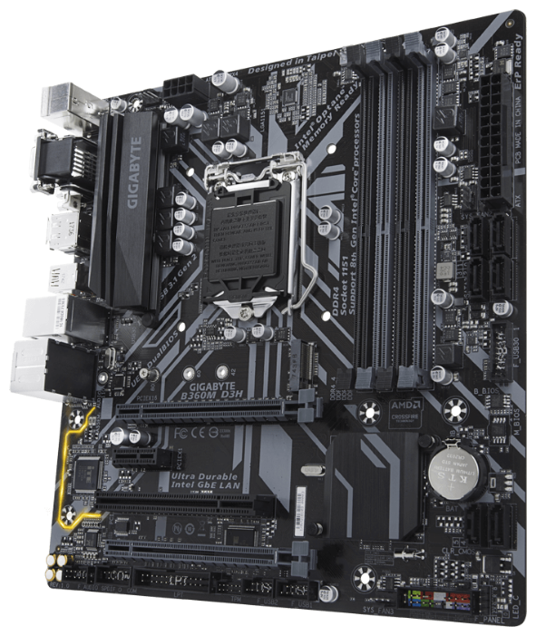 Материнская плата Gigabyte B360M D3H, mATX, LGA1151 v2