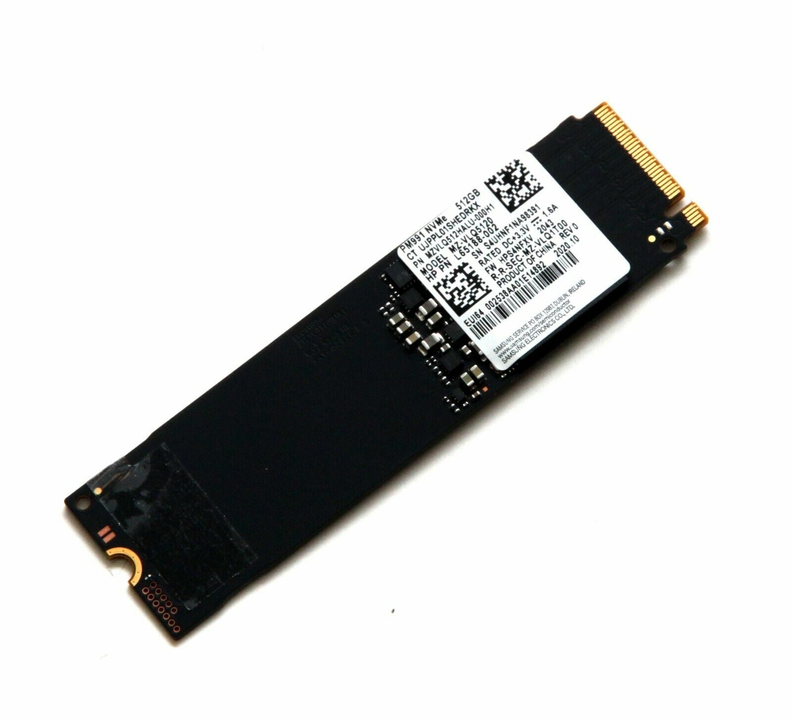 Samsung PM991 512gb TLC OEM 1700/1400mbs MZ-VLQ512HALU-000H1 (б/у)  записано: 162,55gb, 34