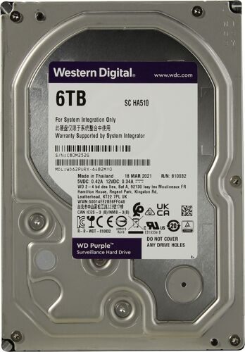 Western Digital Purple 6tb / 5640rpm, 128mb WD62PURX