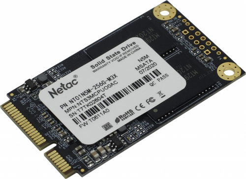 Netac N5M 256gb mSata 560/520mbs NT01N5M-256G-M3X