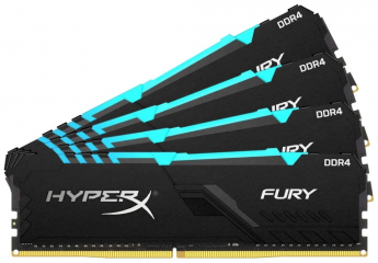 DDR4 3466 16gbx4 HyperX Fury RGB / CL17 HX434C17FB4AK4/64