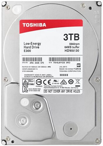 Жесткий диск Toshiba E300 3tb 5940rpm, 64mb HDWA130UZSVA