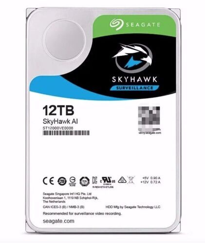 Жесткий диск Seagate SkyHawk AI 12tb 7200rpm, 256mb ST12000VE0008