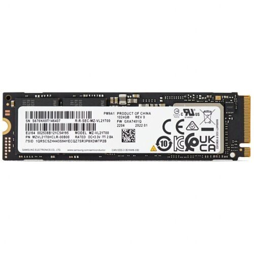 Твердотельный накопитель Samsung PM9A1 1tb OEM 7000/5100mbs MZVL21T0HCLR-00B00