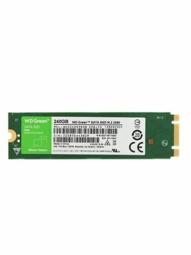 Внутренний твердотельный накопитель Western Digital SSD Green 240GB TLC m2sata WDS240G3G0B