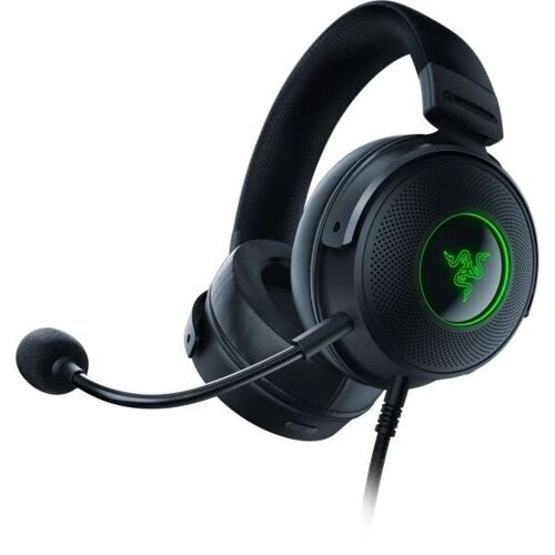 Проводные игровые наушники (гарнитура) Razer Kraken V3 Hypersense, черный (RZ04-03770100-R3M1)